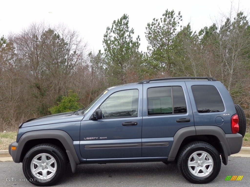 2002 Liberty Sport 4x4 - Steel Blue Pearlcoat / Taupe photo #1