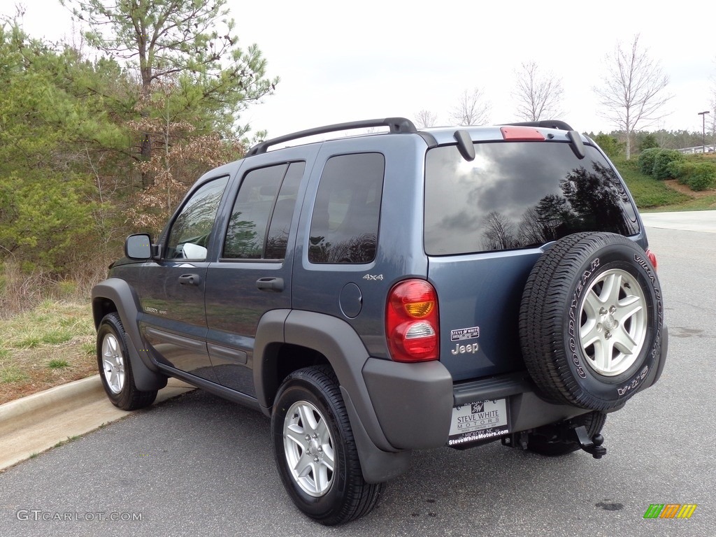 2002 Liberty Sport 4x4 - Steel Blue Pearlcoat / Taupe photo #5