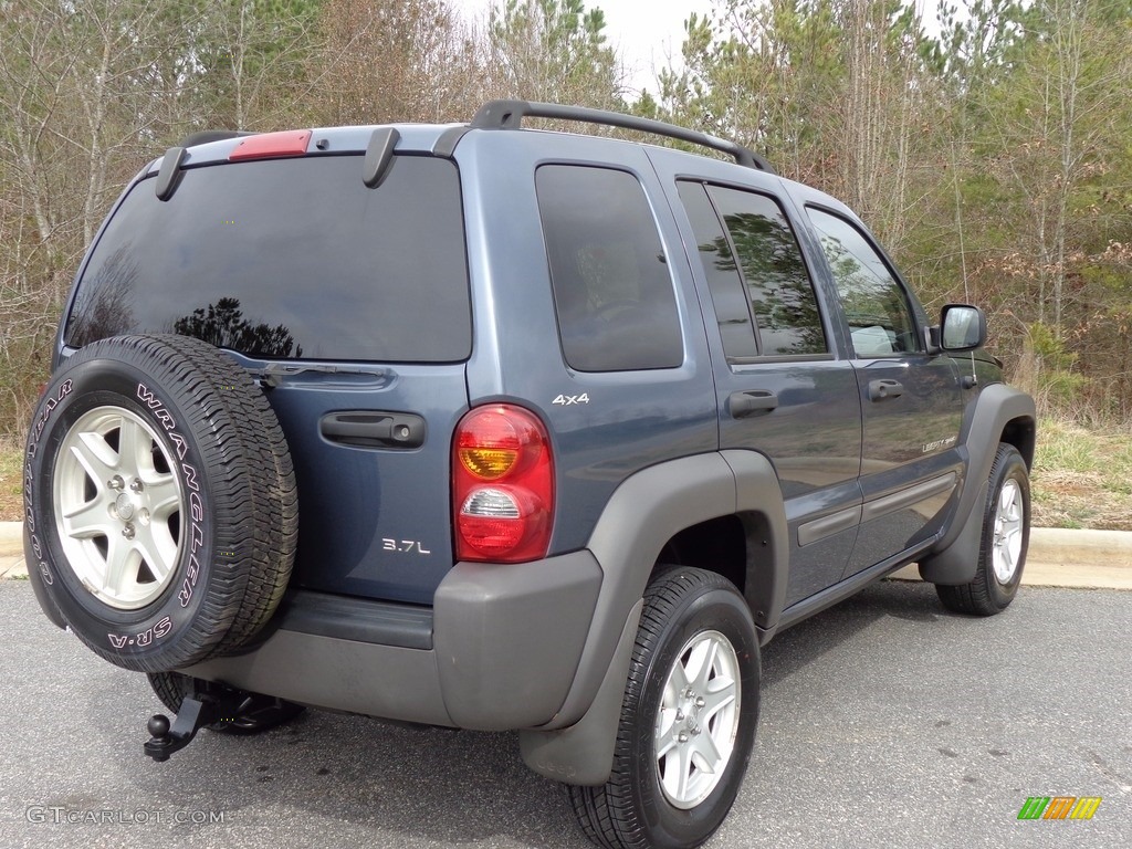 2002 Liberty Sport 4x4 - Steel Blue Pearlcoat / Taupe photo #7