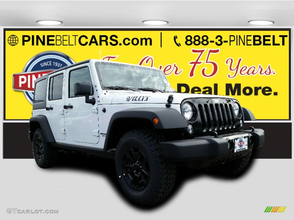 2016 Wrangler Unlimited Sport 4x4 - Bright White / Black photo #1
