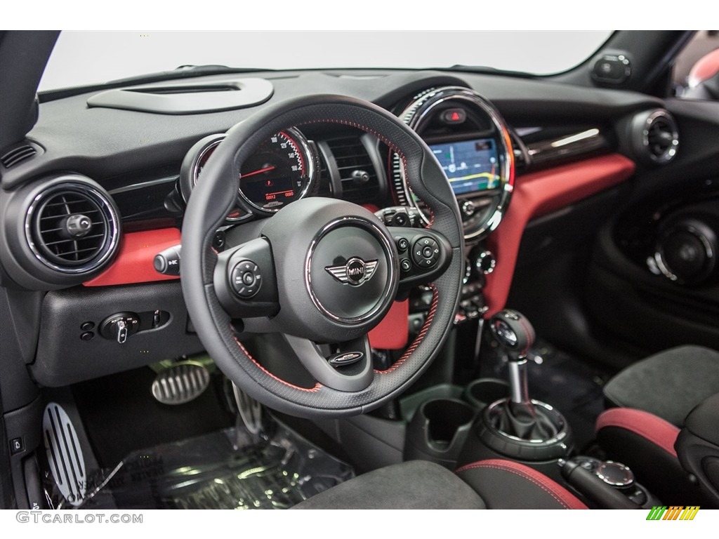 JCW Black/Carbon Black/Dinamica w/Red Accent Interior 2016 Mini Hardtop John Cooper Works 2 Door Photo #111439618