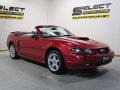 2002 Laser Red Metallic Ford Mustang GT Convertible  photo #5