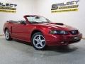 2002 Laser Red Metallic Ford Mustang GT Convertible  photo #6