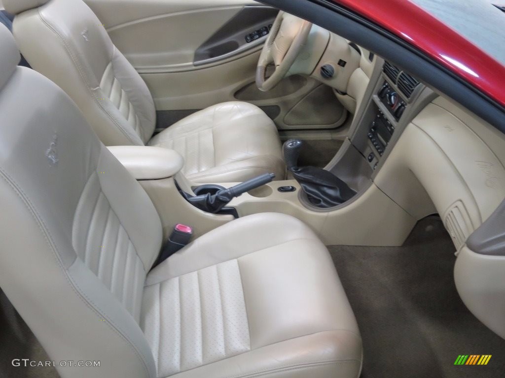 2002 Mustang GT Convertible - Laser Red Metallic / Medium Parchment photo #16