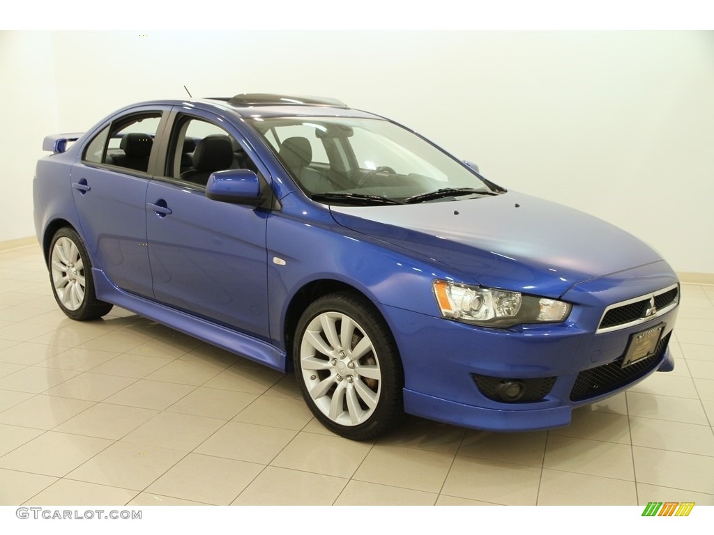 2010 Lancer GTS - Octane Blue Metallic / Black photo #1