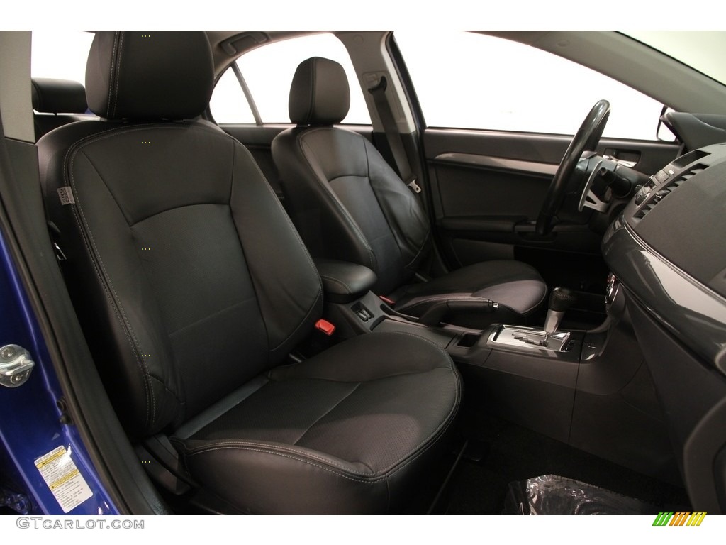 2010 Lancer GTS - Octane Blue Metallic / Black photo #14