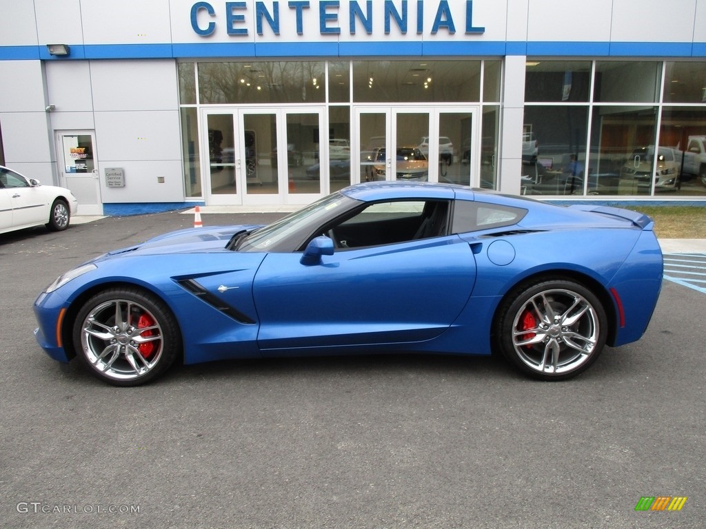 2016 Corvette Stingray Coupe - Laguna Blue Metallic / Jet Black photo #2