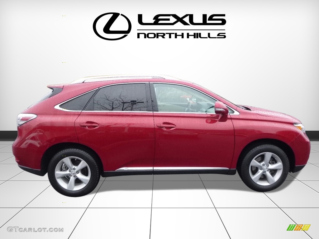 2012 RX 350 AWD - Matador Red Metallic / Parchment photo #2