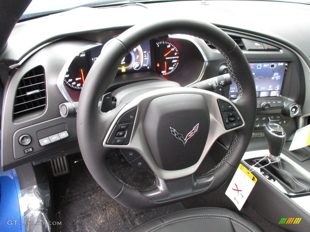 2016 Chevrolet Corvette Stingray Coupe Jet Black Steering Wheel Photo #111441934
