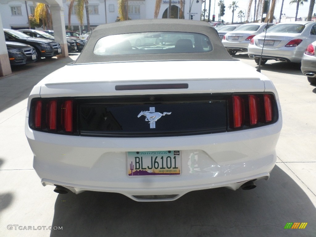 2015 Mustang V6 Convertible - Oxford White / Ebony photo #3