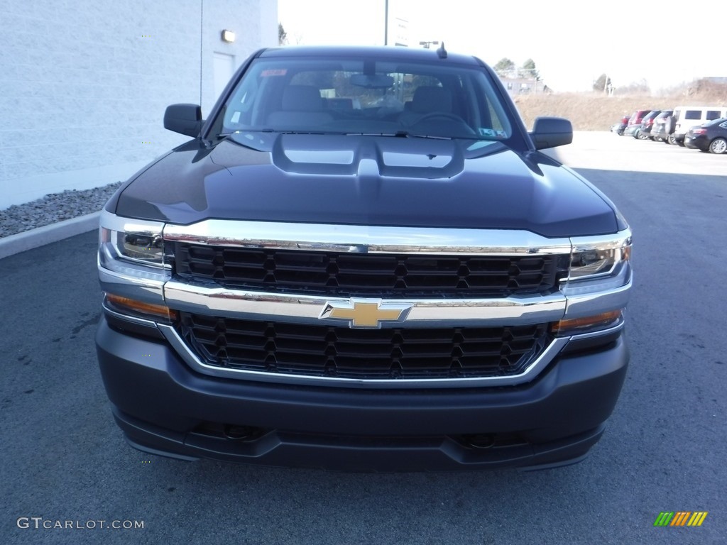 2016 Silverado 1500 WT Crew Cab 4x4 - Tungsten Metallic / Dark Ash/Jet Black photo #5