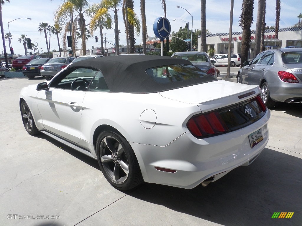 2015 Mustang V6 Convertible - Oxford White / Ebony photo #4