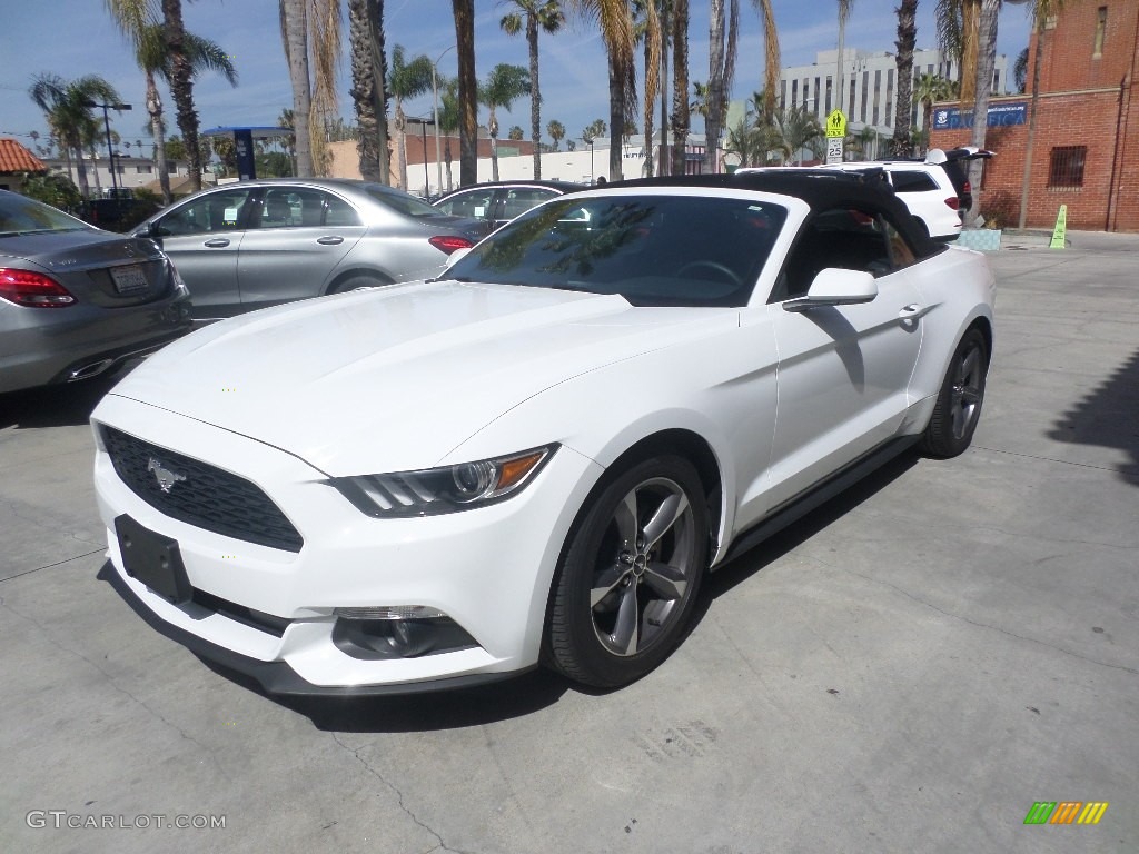 2015 Mustang V6 Convertible - Oxford White / Ebony photo #5