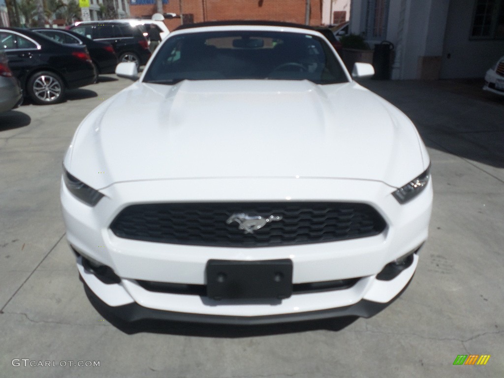2015 Mustang V6 Convertible - Oxford White / Ebony photo #6