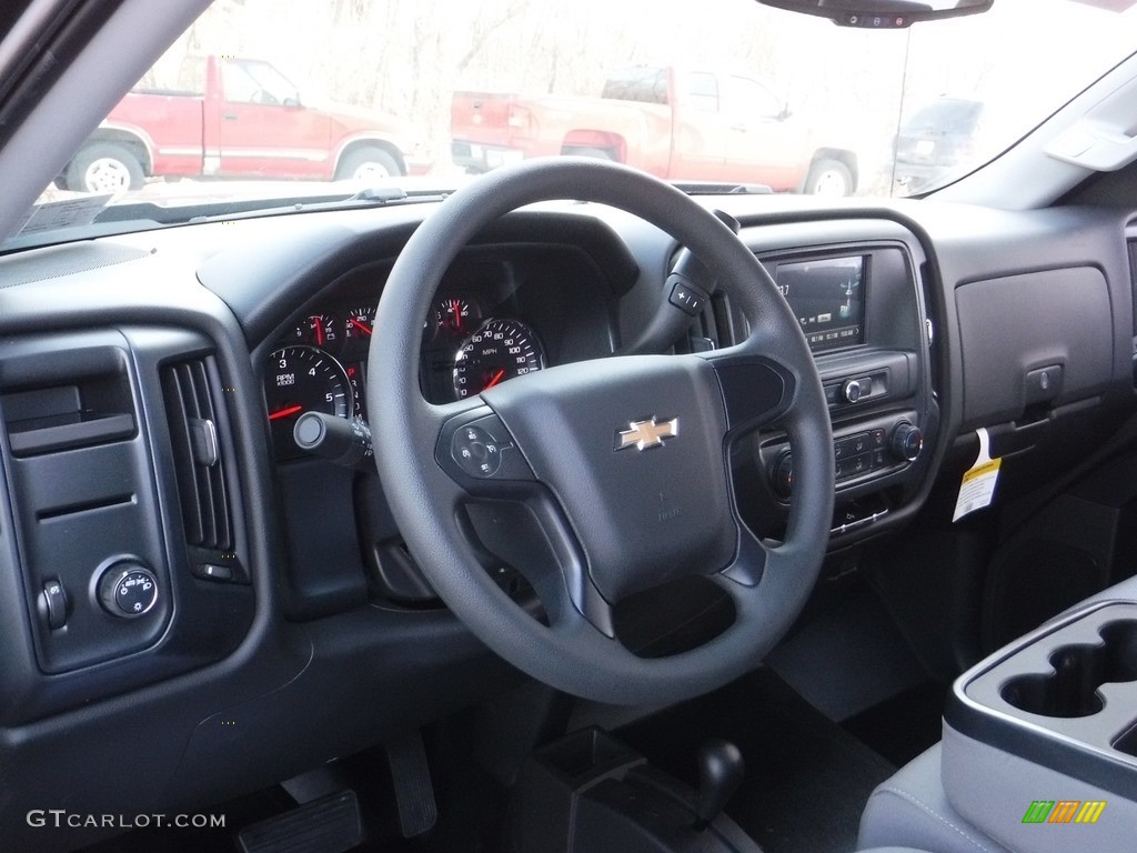 2016 Silverado 1500 WT Crew Cab 4x4 - Tungsten Metallic / Dark Ash/Jet Black photo #9