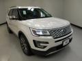 2016 White Platinum Metallic Tri-Coat Ford Explorer Platinum 4WD  photo #2