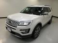 2016 White Platinum Metallic Tri-Coat Ford Explorer Platinum 4WD  photo #4