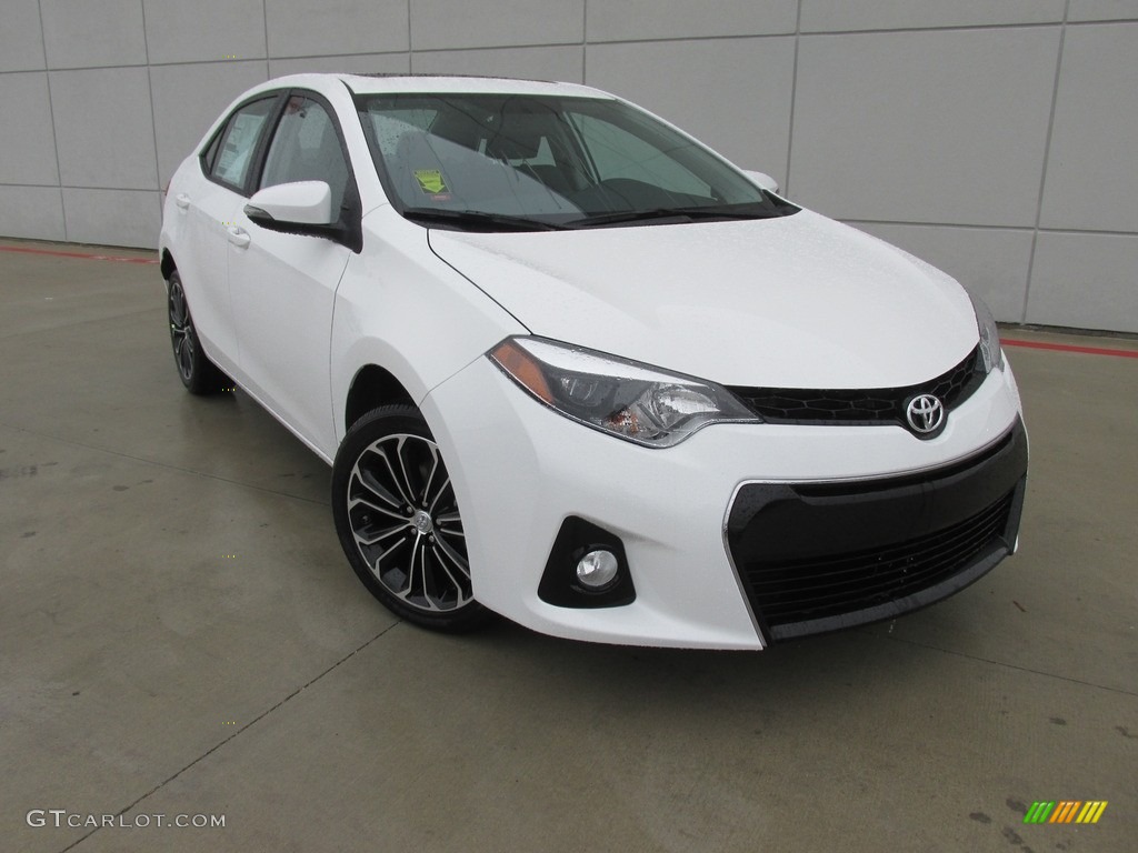 2016 Corolla S Plus - Super White / Black photo #1