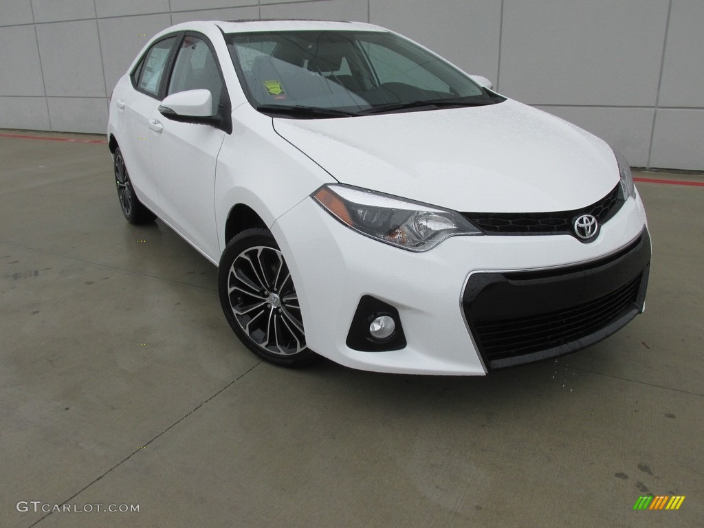 2016 Corolla S Plus - Super White / Black photo #2