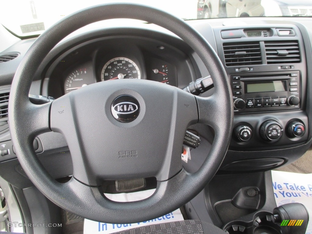 2007 Sportage LX - Steel Silver / Black photo #12