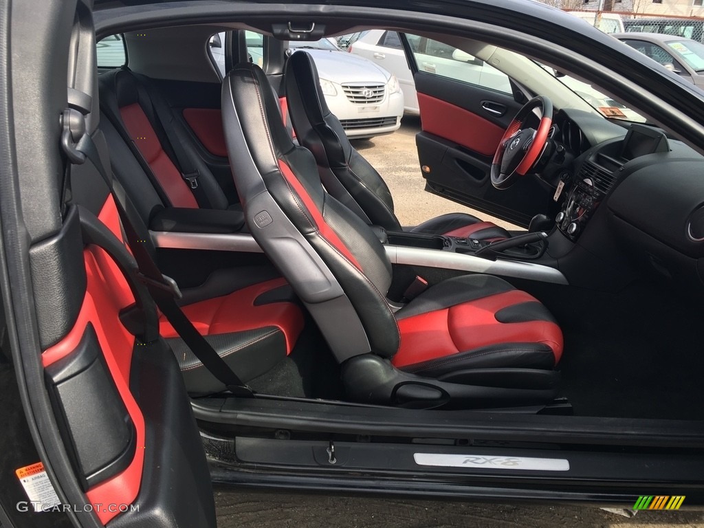 Black/Red Interior 2005 Mazda RX-8 Sport Photo #111450916