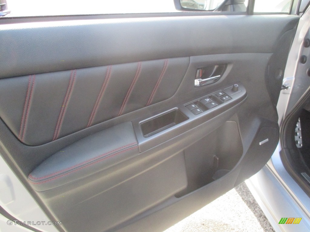 2016 Subaru WRX STI Limited Carbon Black Door Panel Photo #111451582