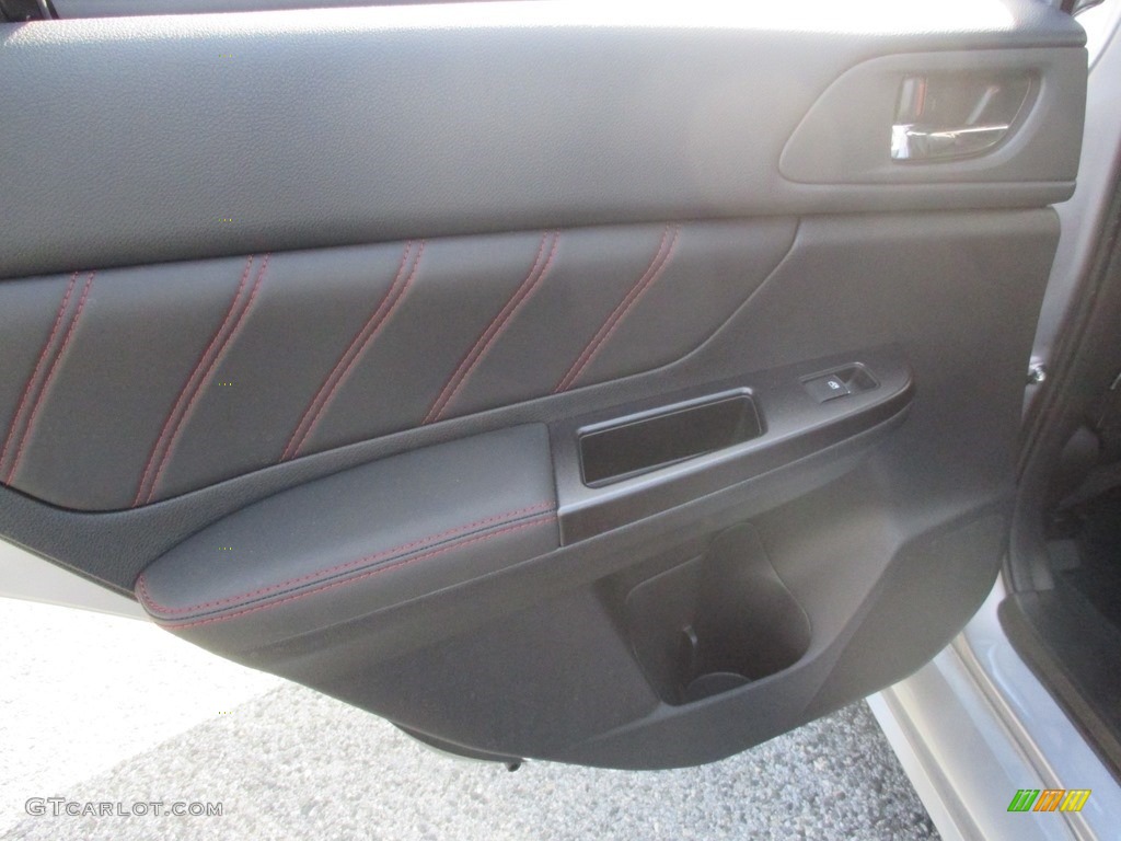 2016 Subaru WRX STI Limited Carbon Black Door Panel Photo #111451603
