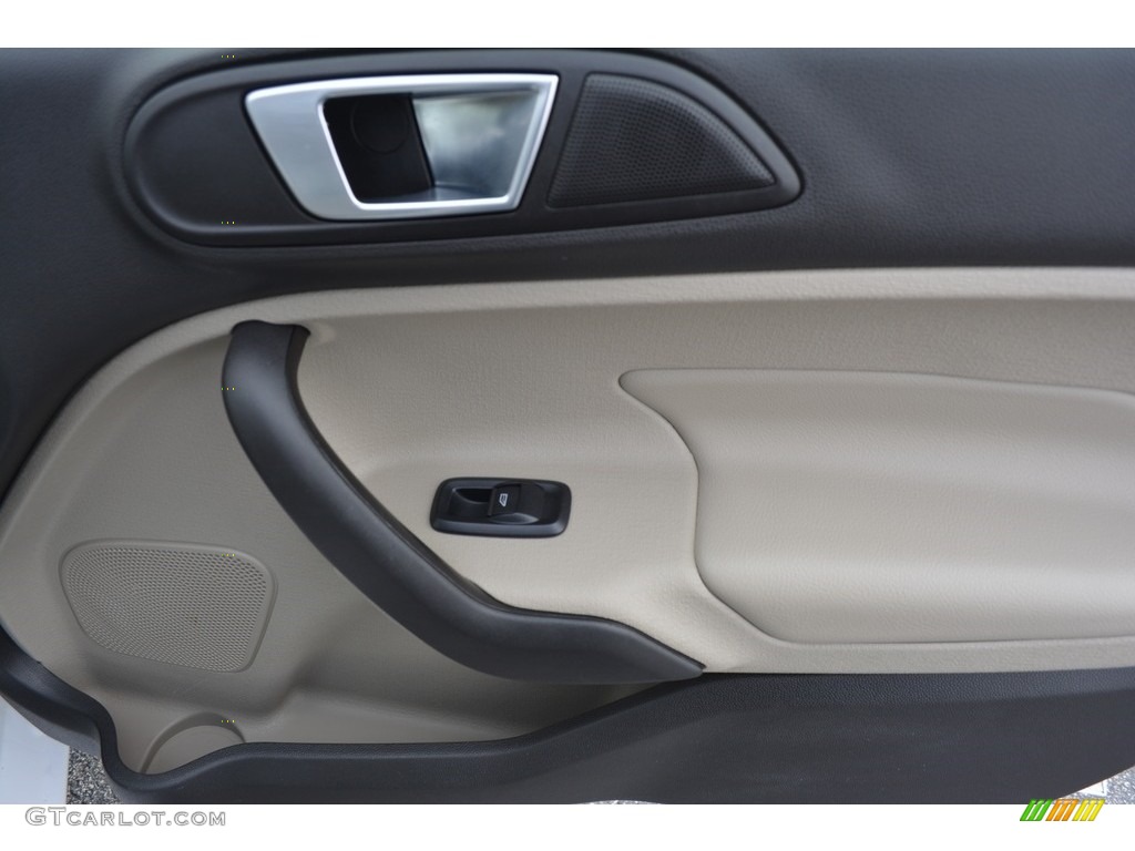 2015 Fiesta Titanium Hatchback - Oxford White / Medium Light Stone photo #15