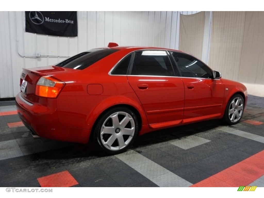 2004 S4 4.2 quattro Sedan - Brilliant Red / Black/Blue photo #6