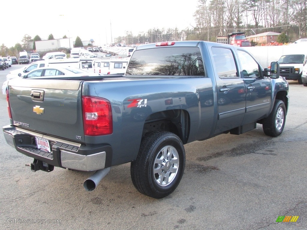 2013 Silverado 2500HD LTZ Crew Cab 4x4 - Blue Granite Metallic / Light Cashmere/Dark Cashmere photo #5
