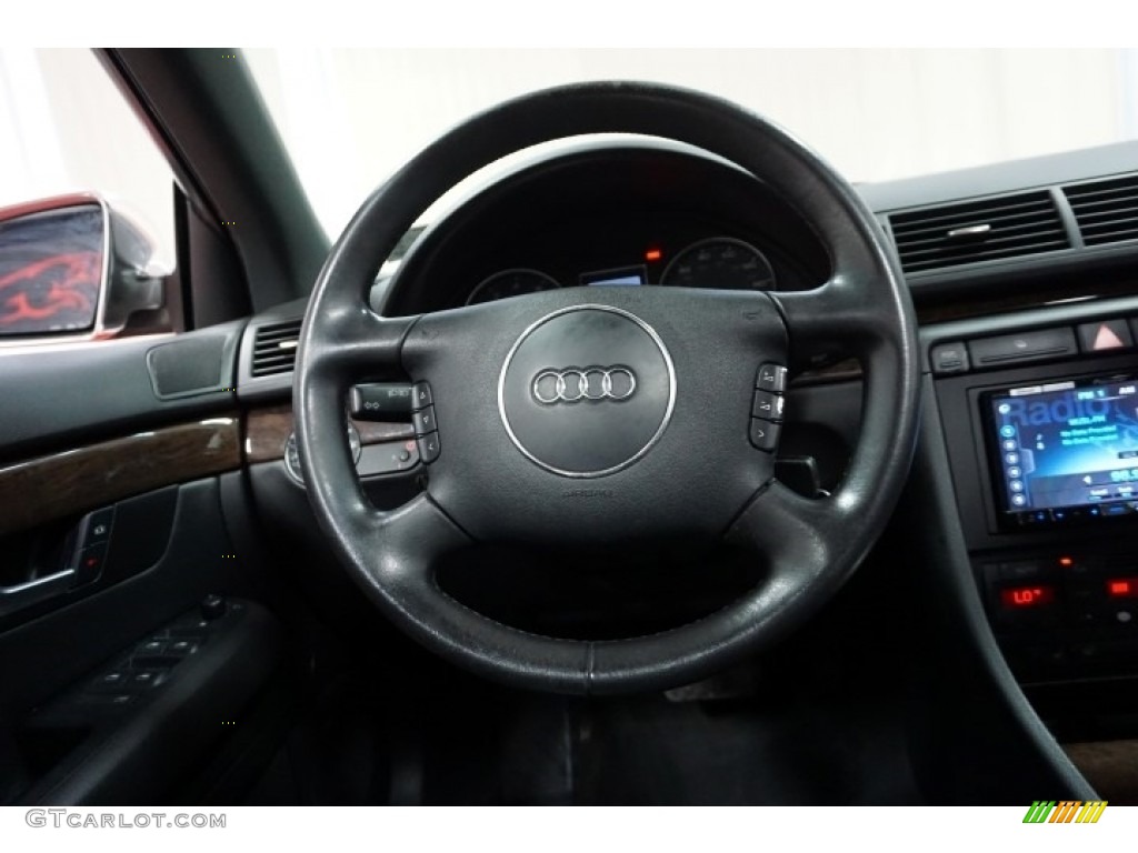 2004 S4 4.2 quattro Sedan - Brilliant Red / Black/Blue photo #31