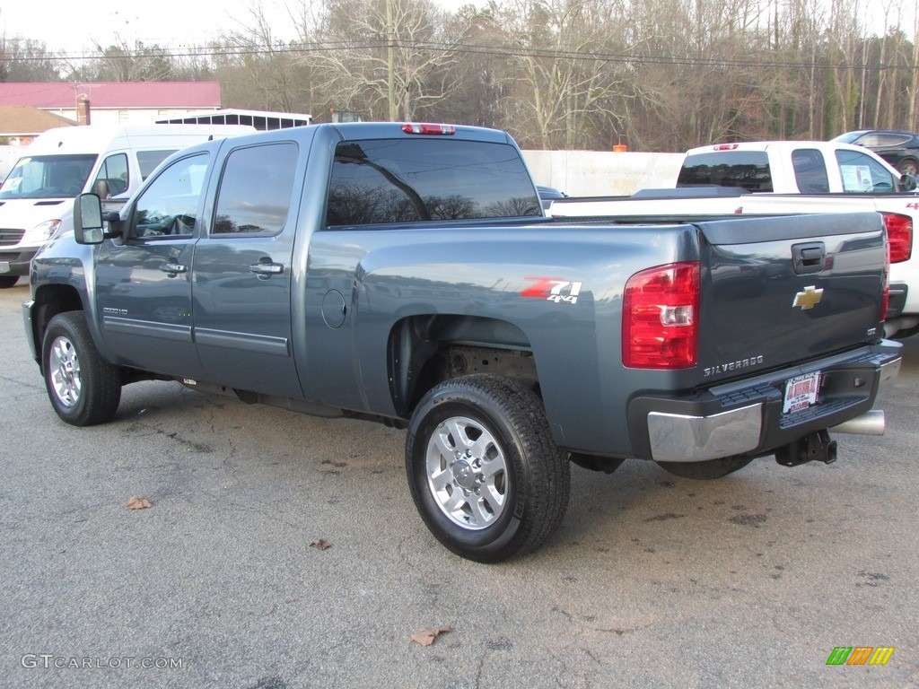 2013 Silverado 2500HD LTZ Crew Cab 4x4 - Blue Granite Metallic / Light Cashmere/Dark Cashmere photo #10