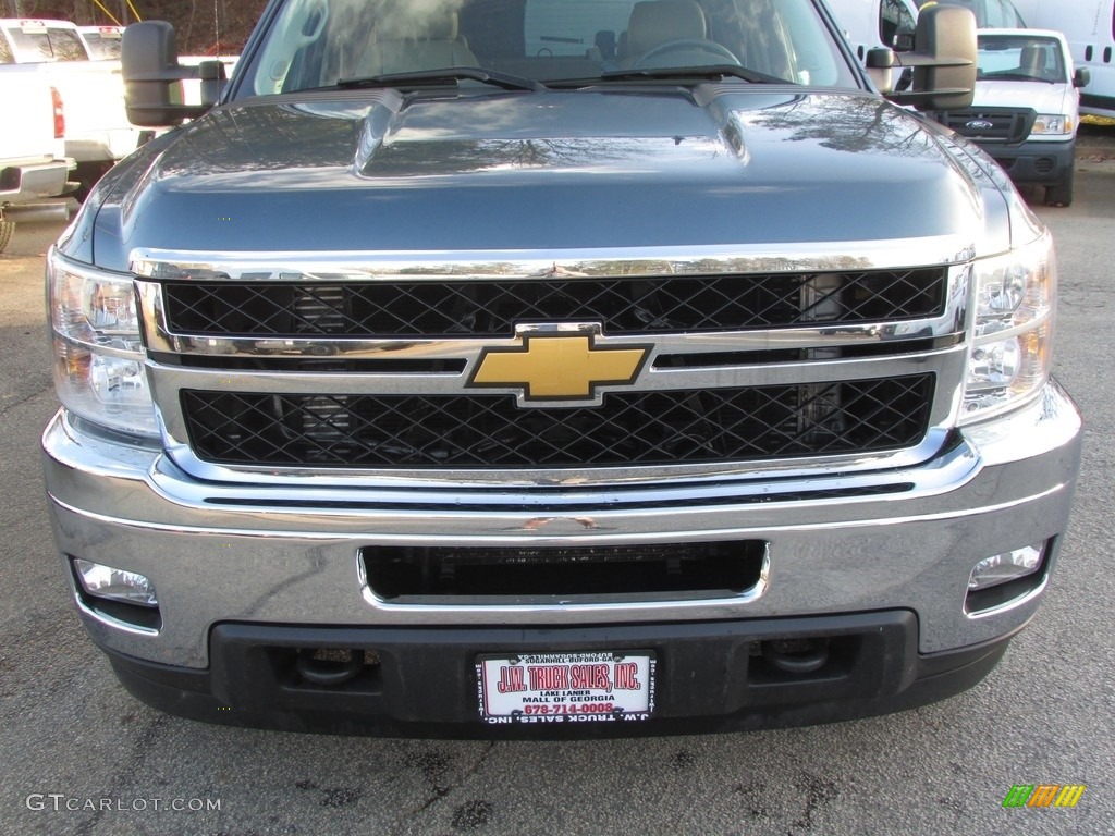 2013 Silverado 2500HD LTZ Crew Cab 4x4 - Blue Granite Metallic / Light Cashmere/Dark Cashmere photo #18