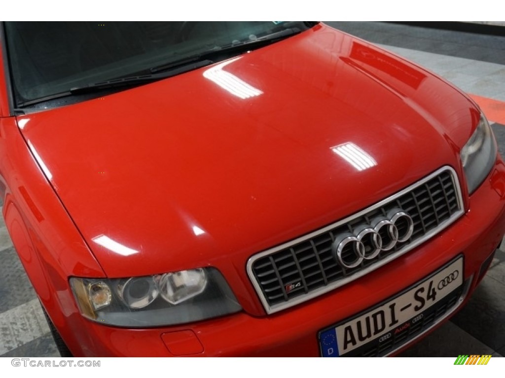 2004 S4 4.2 quattro Sedan - Brilliant Red / Black/Blue photo #60