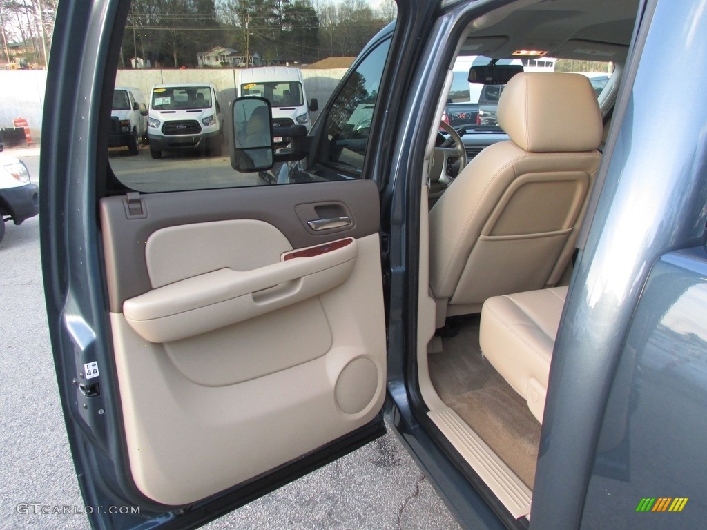 2013 Silverado 2500HD LTZ Crew Cab 4x4 - Blue Granite Metallic / Light Cashmere/Dark Cashmere photo #33