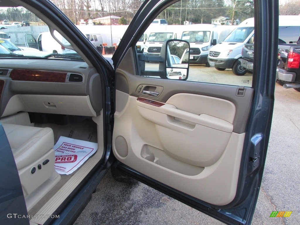2013 Silverado 2500HD LTZ Crew Cab 4x4 - Blue Granite Metallic / Light Cashmere/Dark Cashmere photo #37