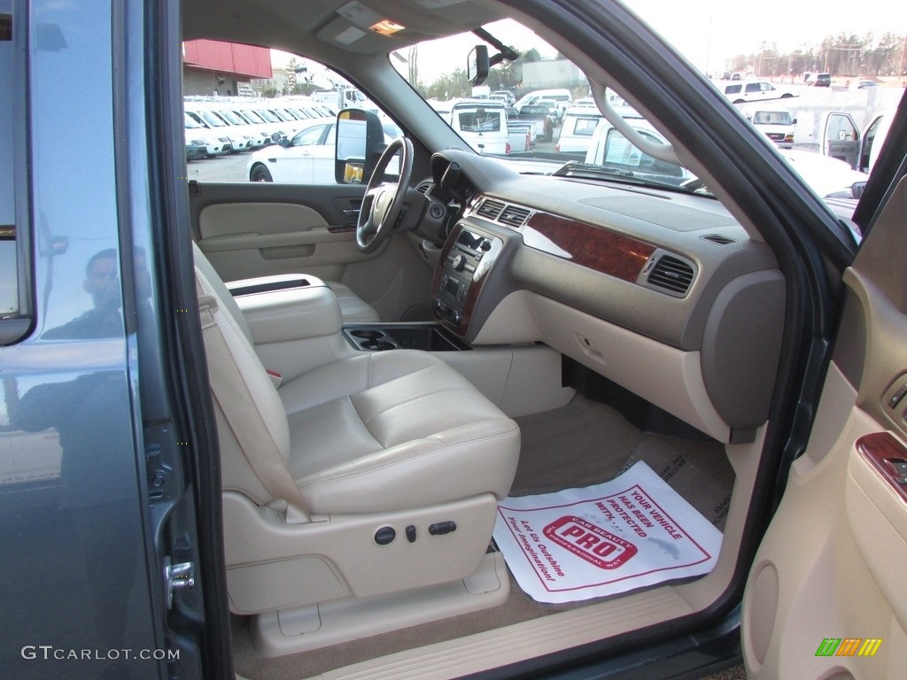 2013 Silverado 2500HD LTZ Crew Cab 4x4 - Blue Granite Metallic / Light Cashmere/Dark Cashmere photo #39