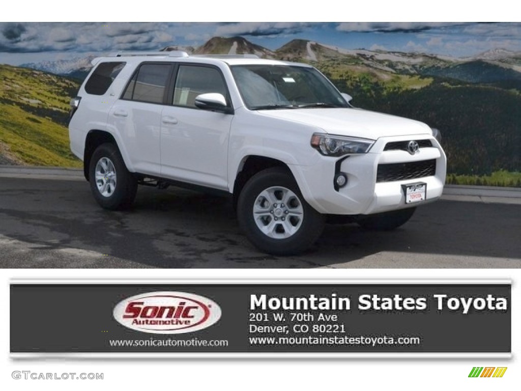 2016 4Runner SR5 Premium 4x4 - Super White / Black photo #1