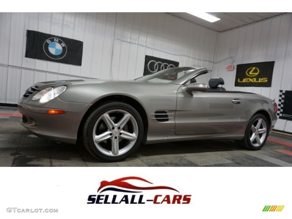 2004 SL 500 Roadster - Desert Silver Metallic / Ash photo #1