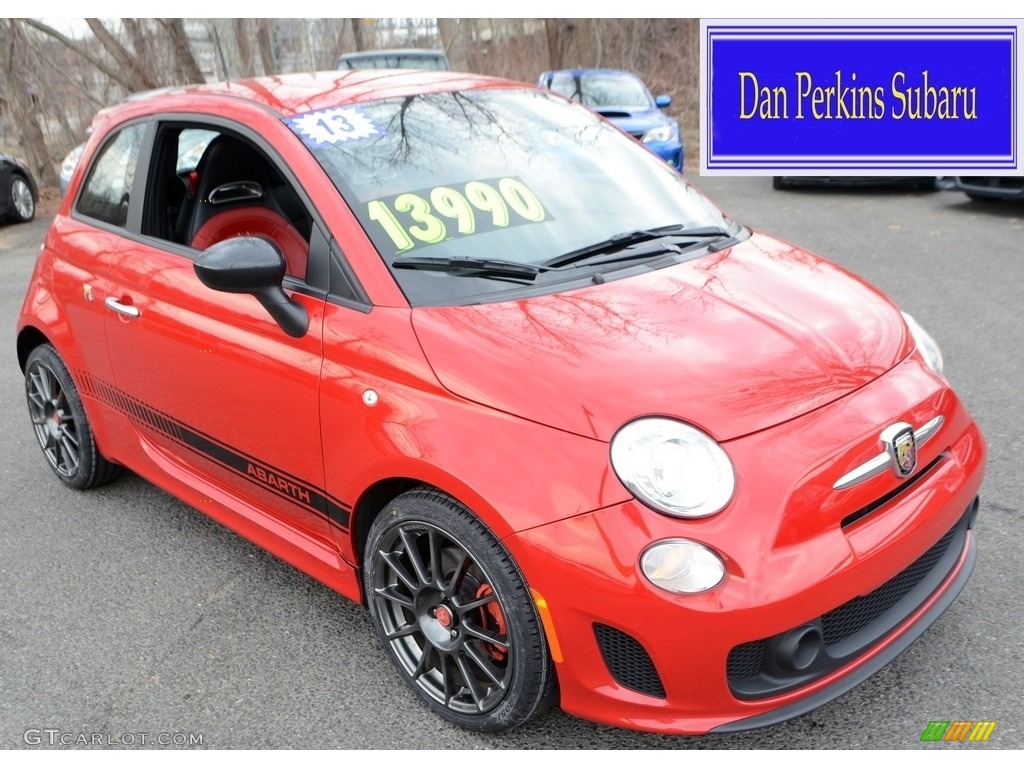 2013 500 Abarth - Rosso (Red) / Abarth Nero/Rosso/Nero (Black/Red/Black) photo #1