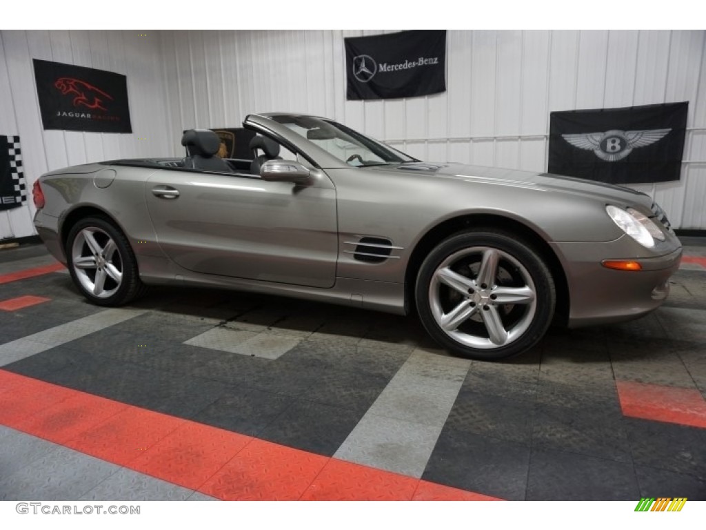 2004 SL 500 Roadster - Desert Silver Metallic / Ash photo #6