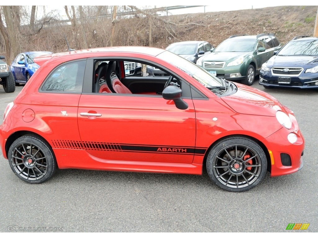 2013 500 Abarth - Rosso (Red) / Abarth Nero/Rosso/Nero (Black/Red/Black) photo #4