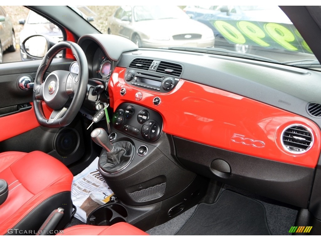 2013 500 Abarth - Rosso (Red) / Abarth Nero/Rosso/Nero (Black/Red/Black) photo #9