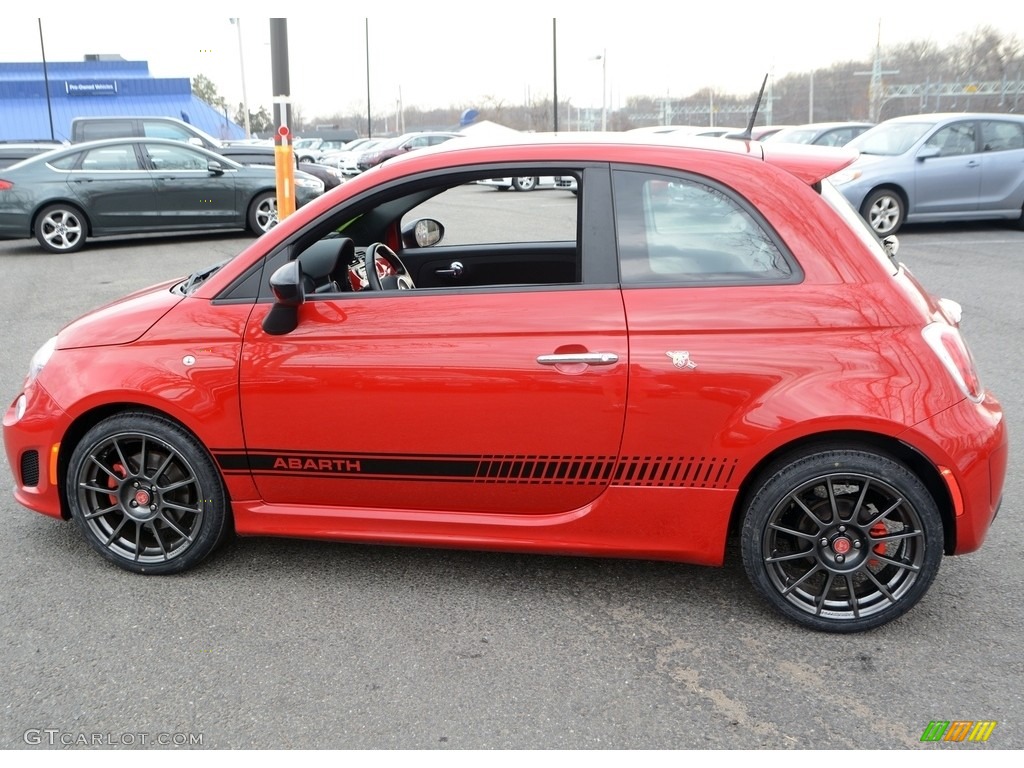 2013 500 Abarth - Rosso (Red) / Abarth Nero/Rosso/Nero (Black/Red/Black) photo #11