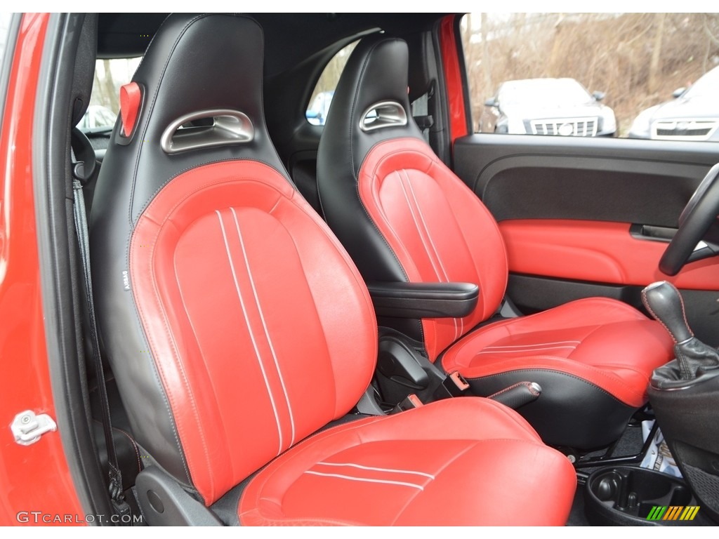 2013 500 Abarth - Rosso (Red) / Abarth Nero/Rosso/Nero (Black/Red/Black) photo #13