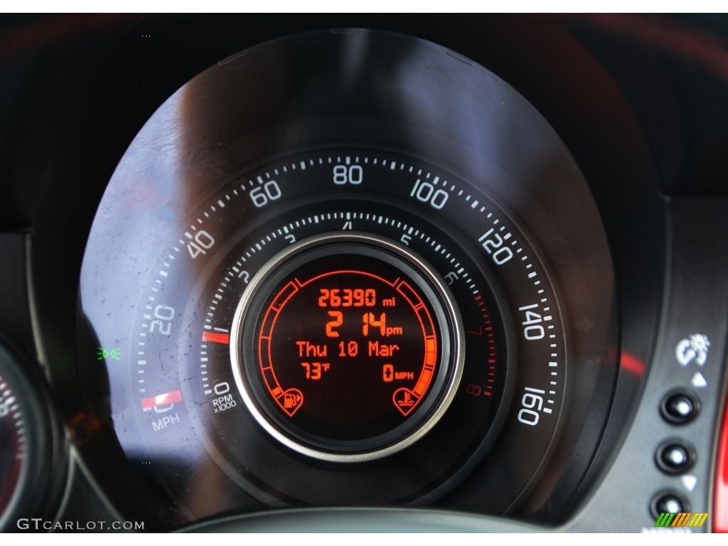 2013 500 Abarth - Rosso (Red) / Abarth Nero/Rosso/Nero (Black/Red/Black) photo #15