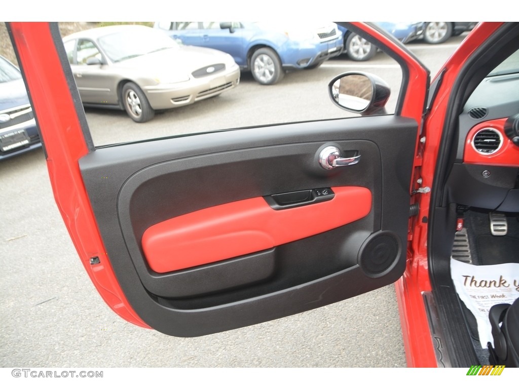 2013 500 Abarth - Rosso (Red) / Abarth Nero/Rosso/Nero (Black/Red/Black) photo #18