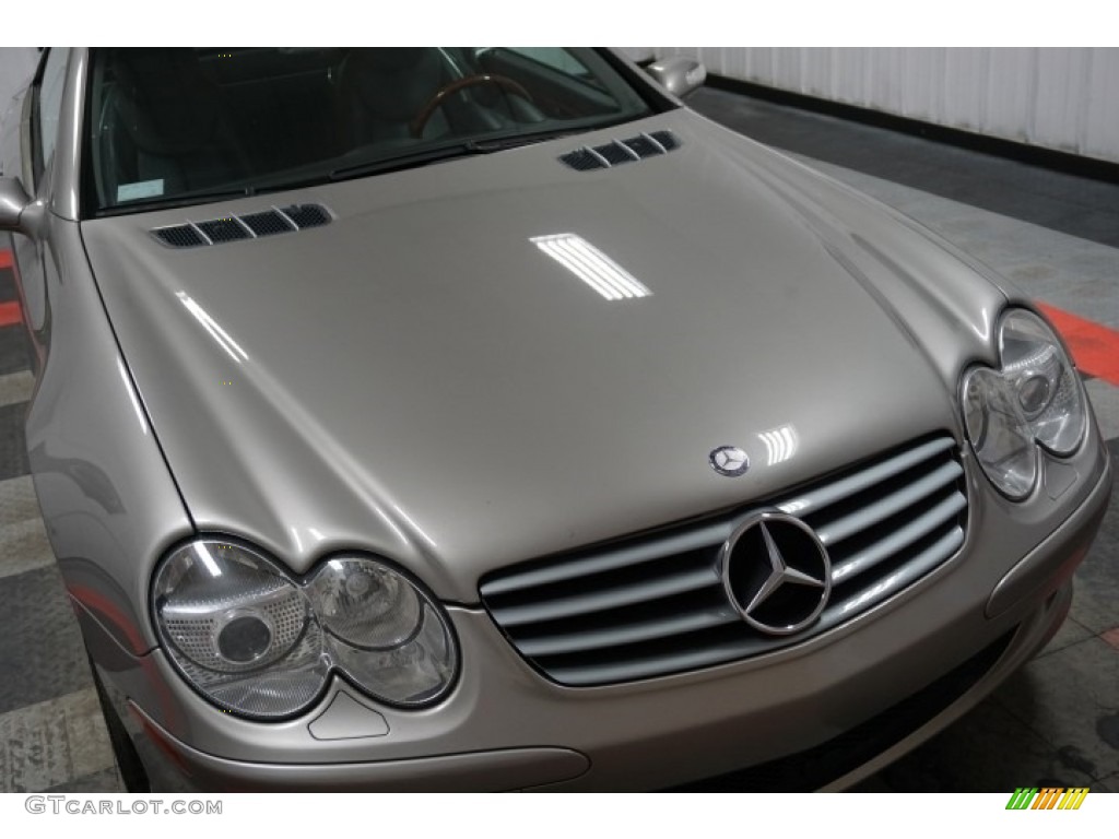 2004 SL 500 Roadster - Desert Silver Metallic / Ash photo #62