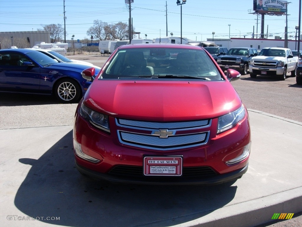 2013 Volt  - Crystal Red Tintcoat / Pebble Beige/Dark Accents photo #8