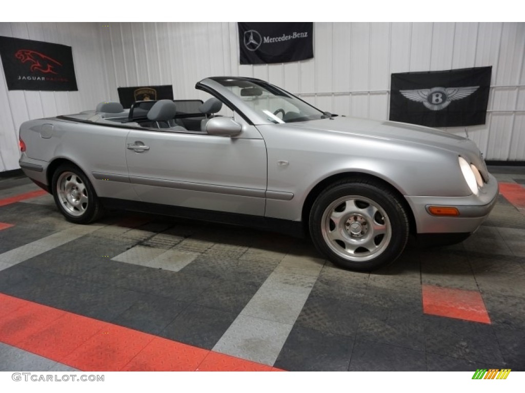 1999 CLK 320 Convertible - Brilliant Silver Metallic / Ash photo #6